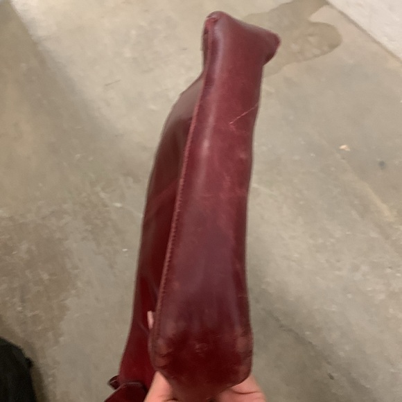 Vintag aldo y2k genuine leather Red Leather Shoulder Bag - Picture 3 of 4